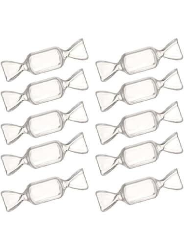 Oasisgalore 10Pcs Candy Shaped Jewelry Box Container, Plastic Storage Box Jewelry Small, Storage Containers with Lids