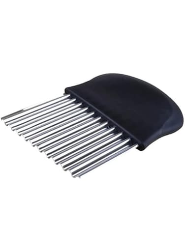 Dubai Gallery Stainless Steel Crinkle Cutter Black