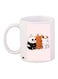 We Bare Bears Printed Coffee Mug White/Black/Brown