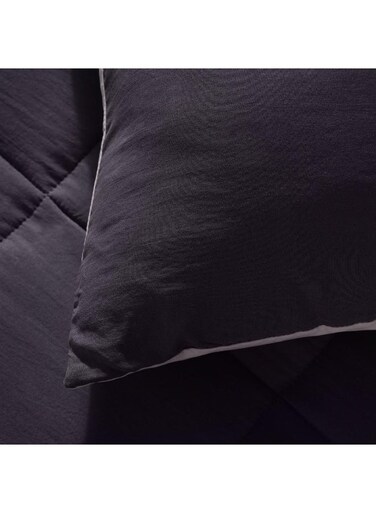 Home Down Alternative 2-piece Reversible Comforter Set 150x220cm - Grey