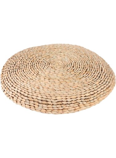 TASTE Floor Cushion &acirc;&euro;&ldquo; 40x40cm Round Straw Seat Pad for Meditation, Yoga &amp; Home D&Atilde;&copy;cor