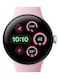 Google Pixel Watch 3 (41mm) - Android Smartwatch with Heart Rate Tracking, Advanced Running from Fitbit, Fitness Insights, 24-Hour Battery - Polished Silver Aluminium Case - Rose Quartz Band - Wi-Fi