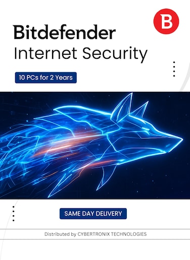 Bitdefender Internet Security   10 PCs for 2 Years   Digital License   SAME DAY DELIVERY