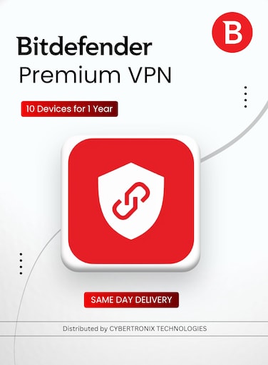 Bitdefender Premium VPN   10 Devices for 1 Year   Digital License   SAME DAY DELIVERY