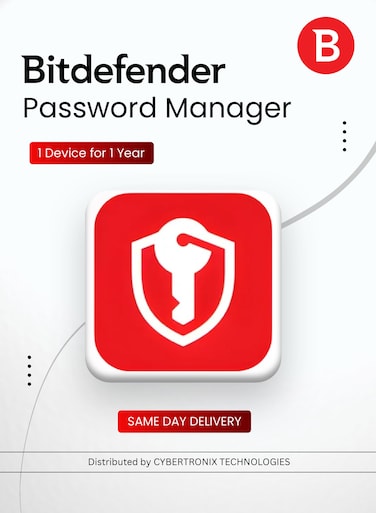 Bitdefender Password Manager   1 Device for 1 Year   Digital License   SAME DAY DELIVERY