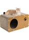 Gezipvn Cat Beds for Indoor Cats - Large Cat Cave for Pet Cat House with Sisal Hemp Ball and Scratch Board, Cat Cubes Cute Modern Cat Condo Cat Hideaway