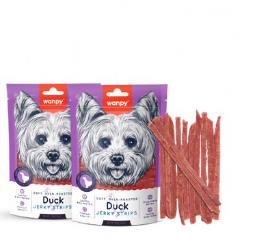 Wanpy Soft Duck Jerky Strips ( 100g x 2 )