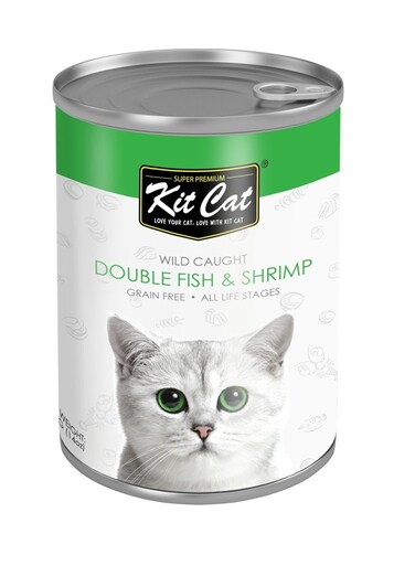 Kit Cat Wild Caught Double Fish &amp; Shrimp 400g