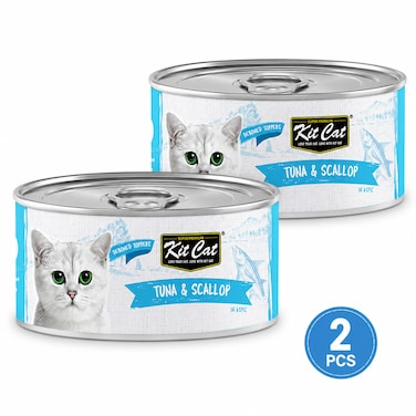 Pack of 2 -Kit Cat Tuna &amp; Scallop 80g