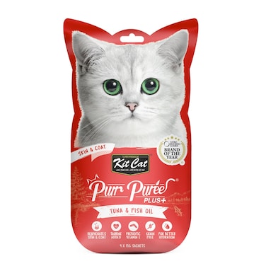 Kit Cat Purr Puree Plus+ Tuna &amp; Fish Oil (Skin &amp; Coat)