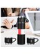 Vsell24 Stainless Steel Vacuum Flask with Cup, 500ml Double Wall Insulated Water Bottle, Leak Proof Thermos for Hot Drinks or Cold ( Black )