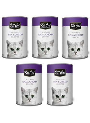 Kit Cat Wild Caught Tuna &amp; Chicken ( 5x 400g )