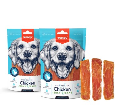 Wanpy Chicken Jerky Steaks ( 100g x 2)