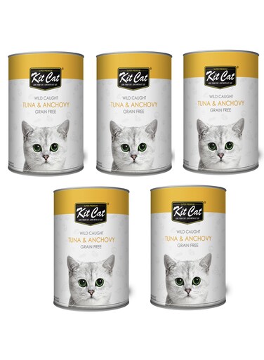Kit Cat Wild Caught Tuna &amp; Anchovy ( 5 x 400g )