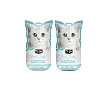 Kit Cat Purr Puree Tuna &amp; Fiber (Hairball) (2 Pc)