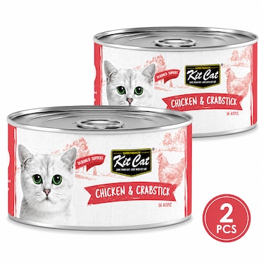 Pack of 2 -Kit Cat Chicken &amp; Crabstick 80g
