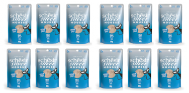 Schesir Silver Mousse Senior Cat - Chicken 80g-12pcs