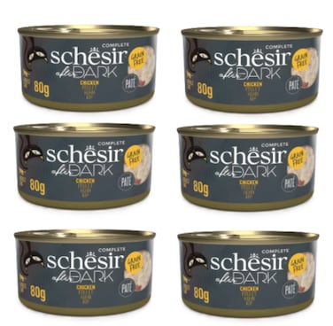 Schesir After Dark Pat&egrave; For Cat - Chicken 80g ( 6 Pcs )