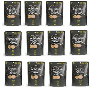 Schesir After Dark Velvet Mousse For Cat - Chicken 80g ( 12 PCS )