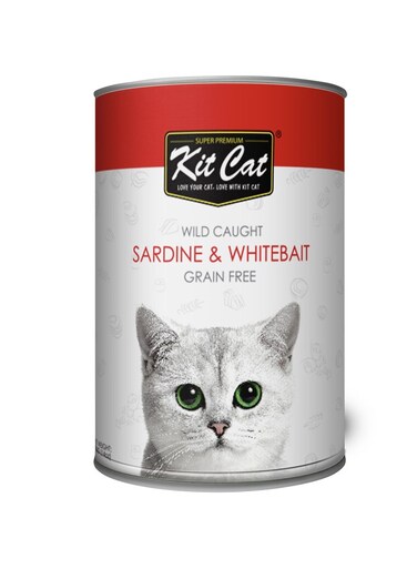 Kit Cat Wild Caught Sardine &amp; WhiteBait 400g