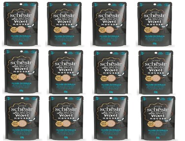 Schesir After Dark Velvet Mousse For Cat - Chicken With Quile Egg 80g (12 Pcs)