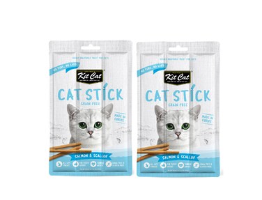 Kit Cat Grain Free Cat Stick Salmon &amp; Scallop 15g ( 2 x 15 g )