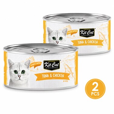 Pack of 2 -Kit Cat Tuna &amp; Chicken 80g