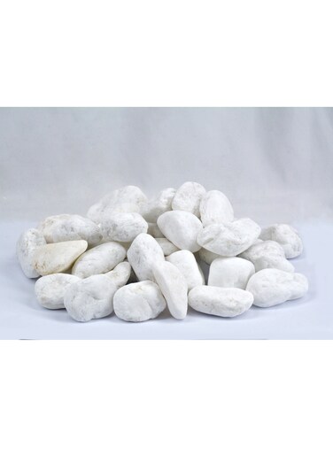 Vsell24&trade; White Stones 2-4 cm - Decorative Rocks for Gardens, Landscaping, and Aquariums 10 KG