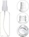 3 piece Transparent Refillable Plastic Spray Bottle &ndash;  Travel-Friendly Mist Sprayer for Cleaning, Gardening, and Cosmetics