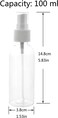 3 piece Transparent Refillable Plastic Spray Bottle &ndash;  Travel-Friendly Mist Sprayer for Cleaning, Gardening, and Cosmetics