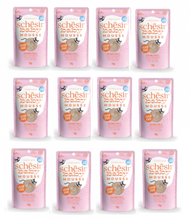 Schesir Baby Mousse Kitten - Salmon And Chicken 70g ( 12 PCS )