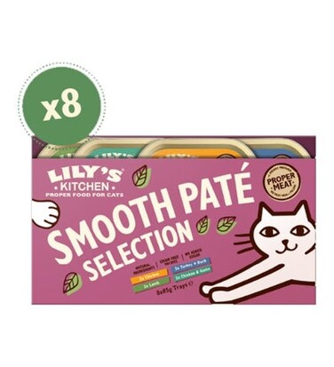 Lily's Kitchen Pat&eacute; Selection Multipack Wet Cat Food 8X85G
