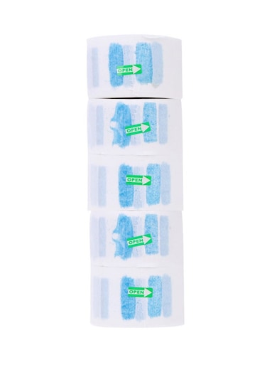 5-Piece Disposable Neck Covering Paper White 0.384kg