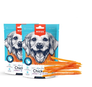 Wanpy Soft Chicken Jerky Strips ( 100g x 2 )