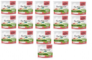 Schesir Bio Beef and Chicken With Apple for Cats[Weight - 85g] - 16 pcs