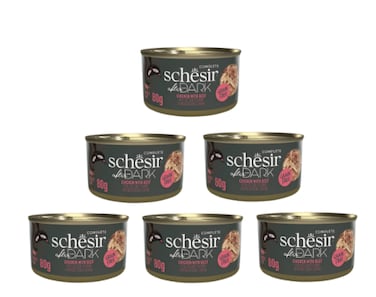 Schesir After Dark Wholefood In Broth For Cat - Chicken With Beef 80g (6 PCS)