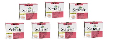 Schesir Cat Can Broth-Wet Food Chicken with Shrimps- 7 PCS