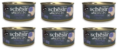 Schesir After Dark Pat&egrave; For Cat - Chicken With Duck 80g ( 6 PCS )