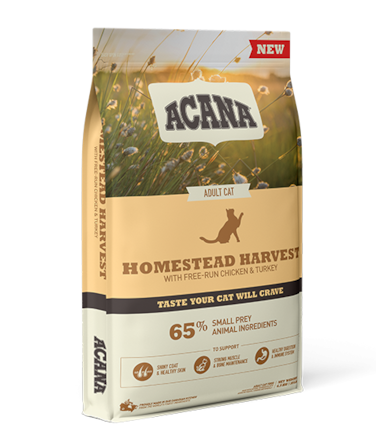 Acana Homestead Harvest Free-Run Chicken &amp; Turkey Adult Dry Cat Food 1.8 KG