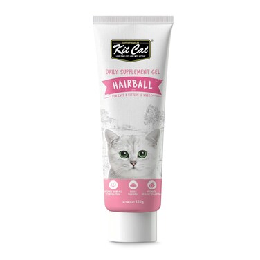 Kit Cat Daily Nutritional Supplement Gel For Cats &amp; Kittens &ndash; Hairball ( 1X120g)