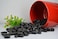 Vsell24&trade; Black Stones 1-2 cm - Decorative Stones for Garden Landscaping, Aquariums, and Craft Projects 2 KG