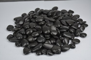 Vsell24&trade; Black Stones 1-2 cm - Decorative Stones for Garden Landscaping, Aquariums, and Craft Projects 2 KG