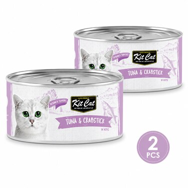 Pack of 2 -Kit Cat Tuna &amp; Crabstick 80g
