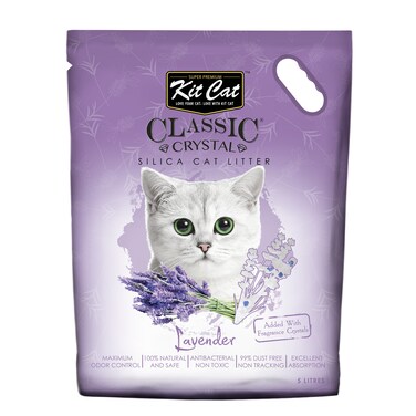 Kit Cat Classic Crystal Cat Litter &ndash; Lavender (5 Litres)