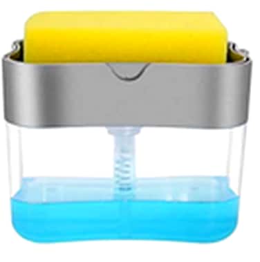 Soap Pump Dispenser And Sponge Holder For Kitchen