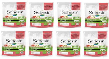 Schesir Bio Beef and Chicken With Apple for Cats[Weight - 85g] - 8 pcs
