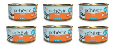 Schesir Grill Wholefood Cat Can Sardines 70g  6PCS