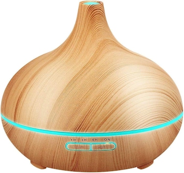 Essential Oil Diffuser &ndash; Aromatherapy Cool Mist Humidifier with 4 Timer Settings &amp; Auto Shut-Off
