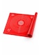 Silicone Pastry Mat Non Stick Rolling Dough with Measurements-Non Slip, Reusable Baking  45*60cm - RED