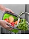 2pcs Collapsible Kitchen Set - Over-the-Sink Strainer &amp; Vegetable Peeler with Extendable Handles   Space-Saving Design for Fruits, Vegetables, and Pasta